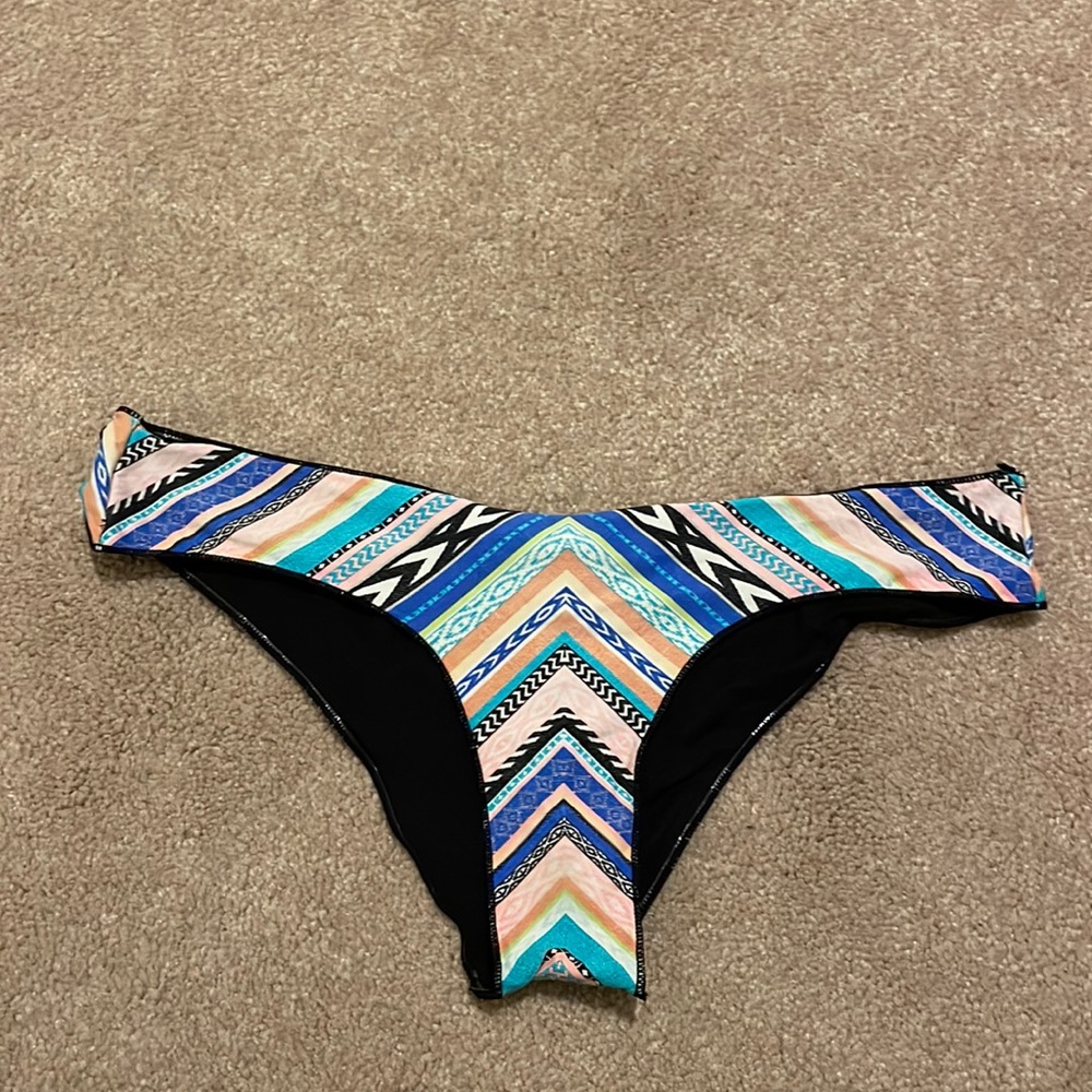 Aztec Ruffled Bikini Bottoms